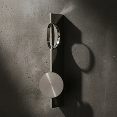 Aurora Borealis – Modern Dual-Disc LED Wall Sconce (Chrome)