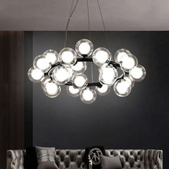 Opal – LED Bubble Chandelier (Brushed Brass)