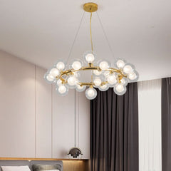 Opal – LED Bubble Chandelier (Brushed Brass)