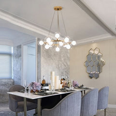 Opal – LED Bubble Chandelier (Brushed Brass)
