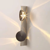 Aurora Borealis – Modern Dual-Disc LED Wall Sconce (Chrome)